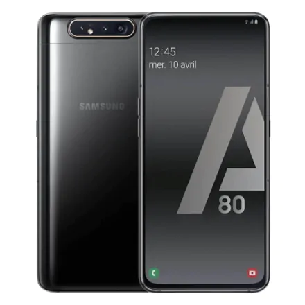 Galaxy A80 (dual sim) 128 Go noir reconditionné - 1