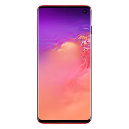 Galaxy S10 (mono sim) 128GB rood refurbished - 2
