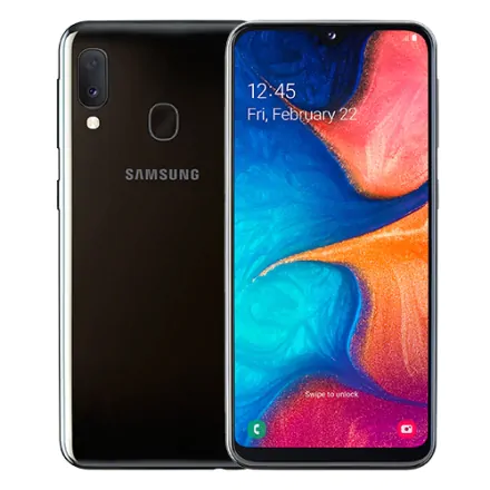 Galaxy A20e (dual sim) 32 Go noir reconditionné - 1