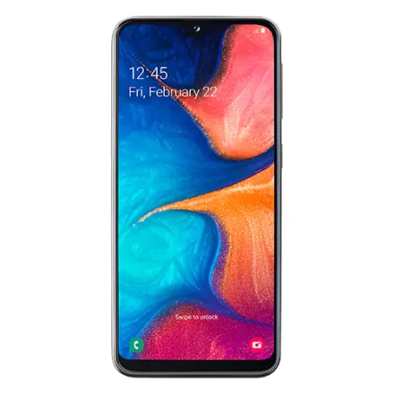 Galaxy A20e (dual sim) 32 Go noir reconditionné - 2