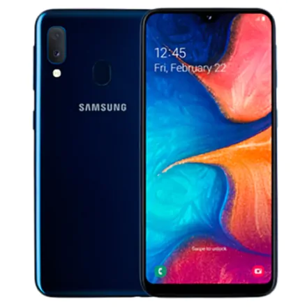 Galaxy A20e (dual sim) 32 Go bleu reconditionné - 1