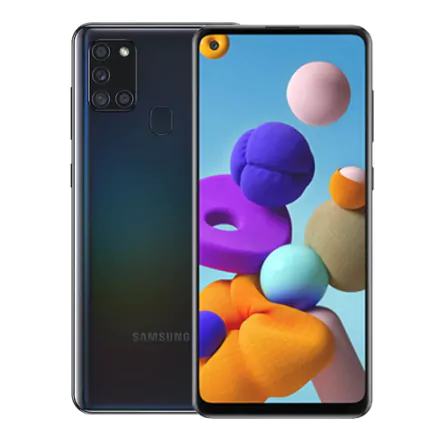 Galaxy A21s (dual sim) 32 Go noir reconditionné - 1