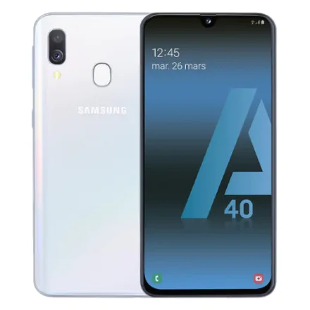 Galaxy A40 (dual sim) 64 Go blanc reconditionné - 1