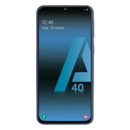 Galaxy A40 (dual sim) 64 Go bleu reconditionné - 2