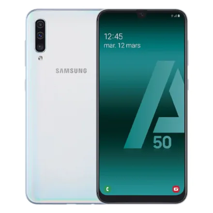 Galaxy A50 (dual sim) 128 Go bleu clair reconditionné - 1