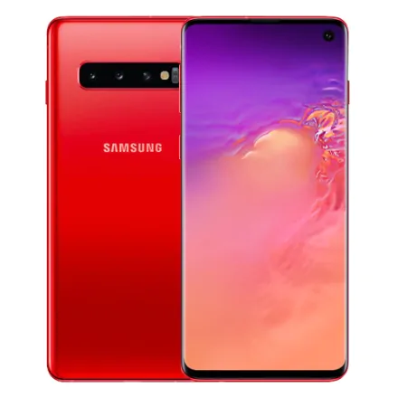 Galaxy S10 (mono sim) 128GB rood refurbished - 1